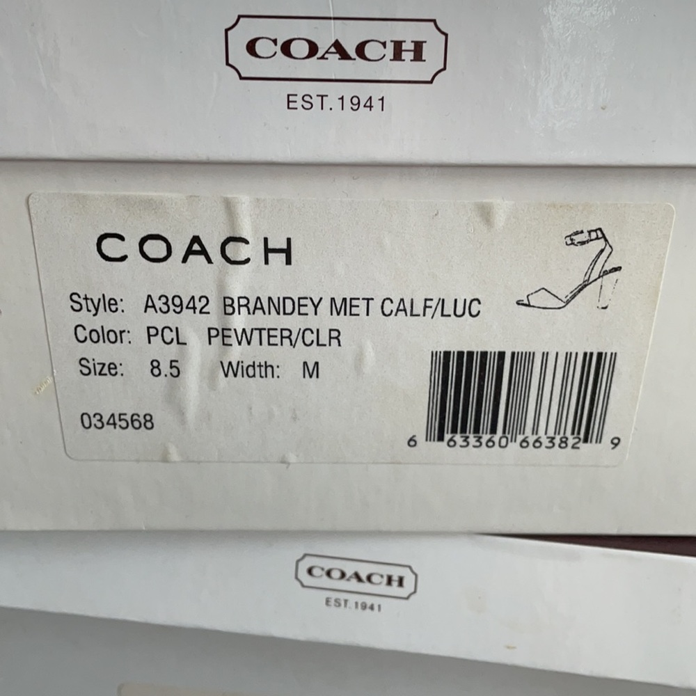 Coach Lucite Heel Shoes Size 8.5M - Picture 15 of 15
